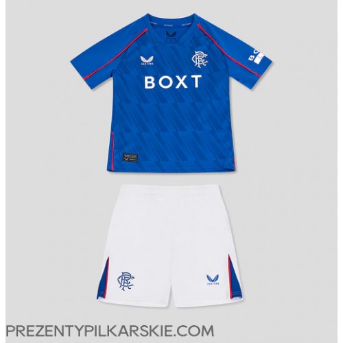 Stroje piłkarskie Rangers Koszulka Podstawowej dla dzieci 2024-25 Krótki Rękaw (+ szorty)